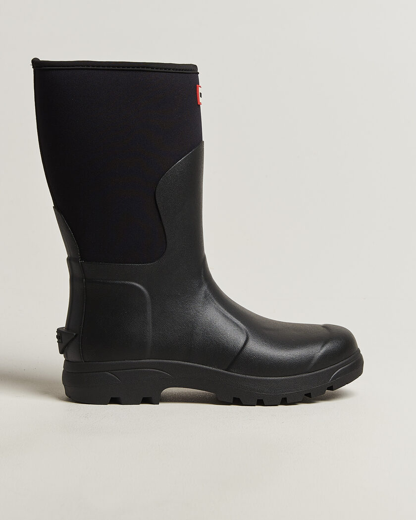 Hunter Boots Balmoral Neopren Short Boot Black – Svart