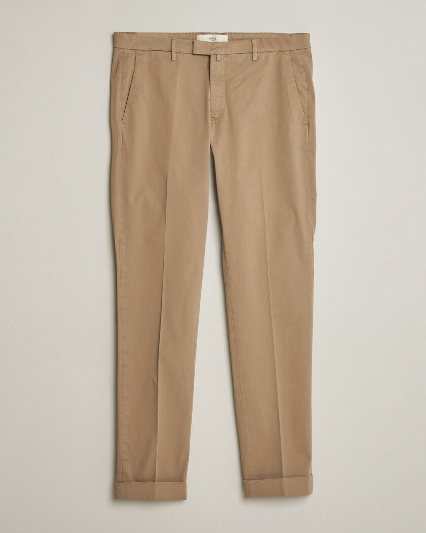 Briglia 1949 Slim Fit Cotton Chinos Taupe