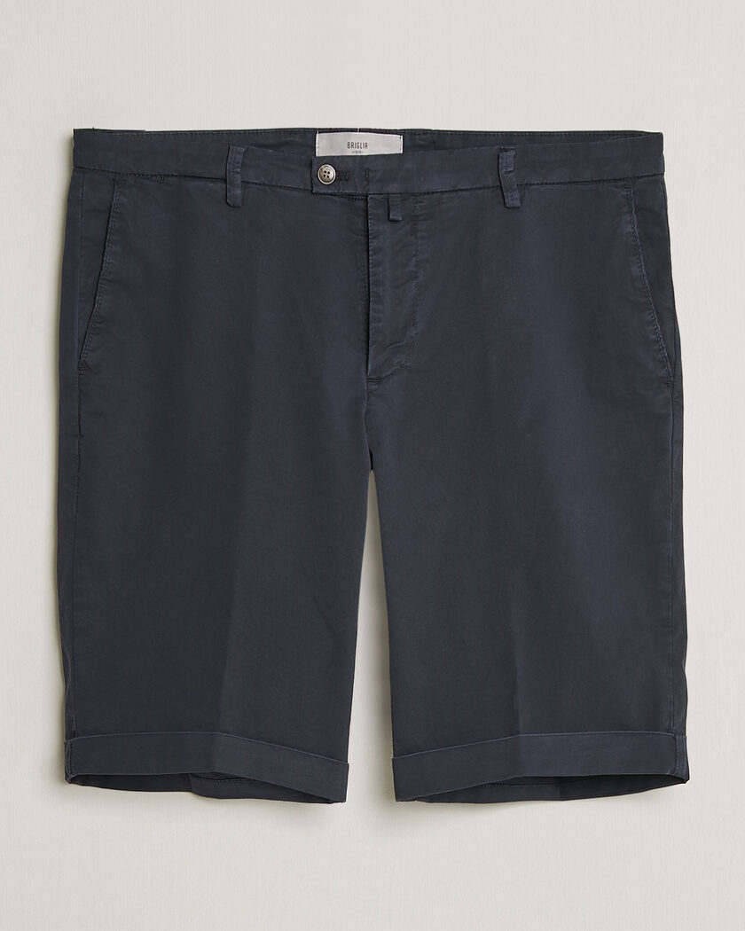 Briglia 1949 Cotton Stretch Shorts Navy – Blå