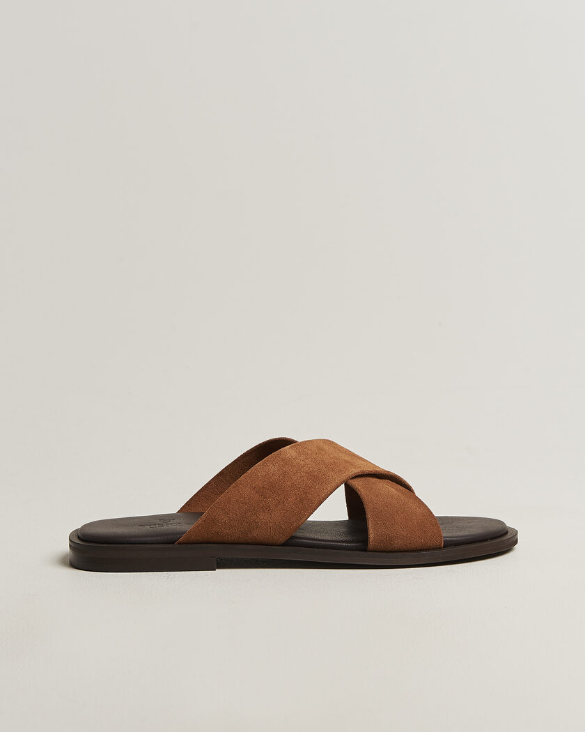 Thera's Classic Sandals Whiskey Suede – Brun