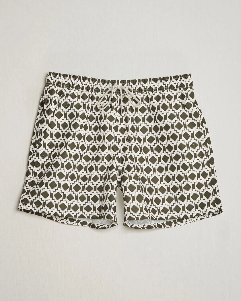 OAS Printed Swimshorts Pine Mitu – Grønn