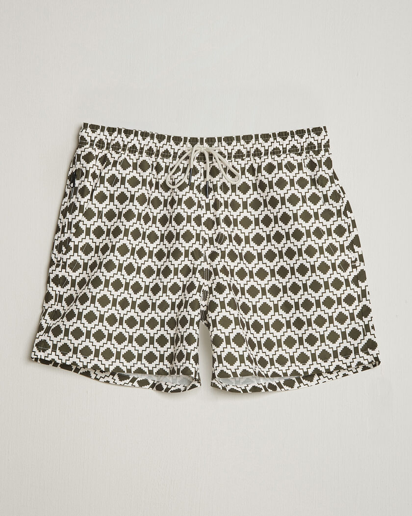 OAS Printed Swimshorts Pine Mitu – Grønn