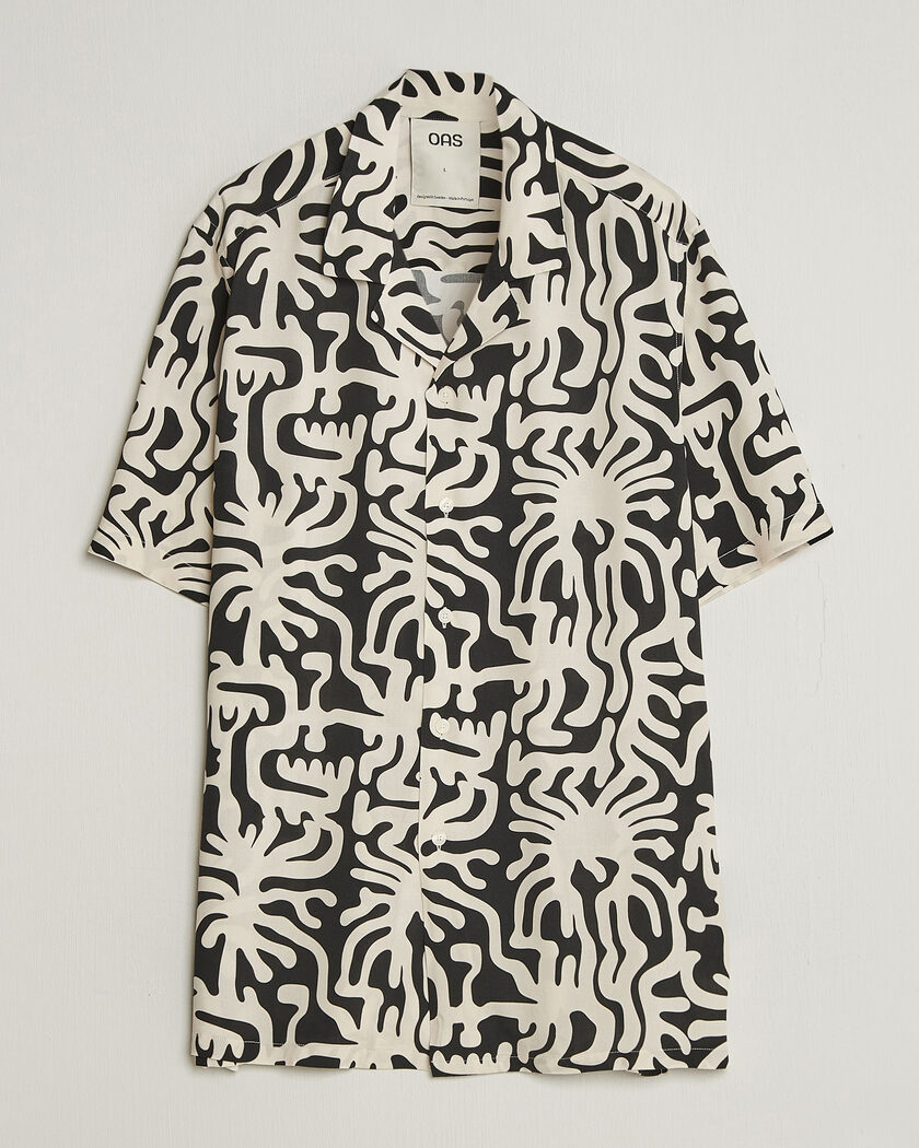 OAS Rocco Viscose Short Sleeve Shirt Loefy – Flerfarget