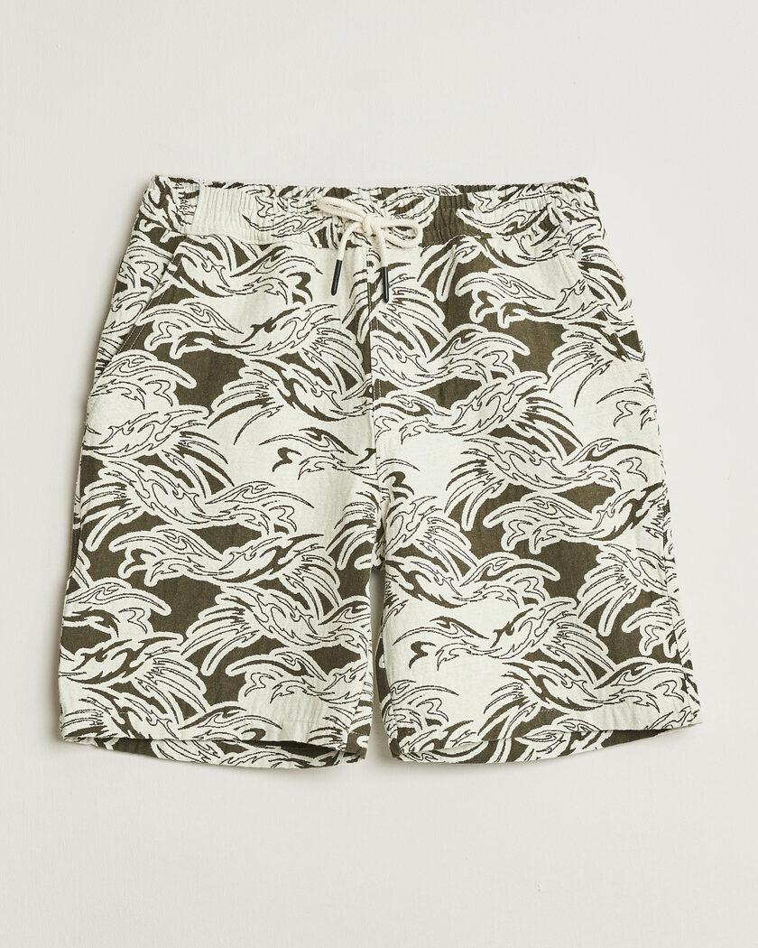 OAS Nicola Cotton Shorts Rogue Ecru – Grønn