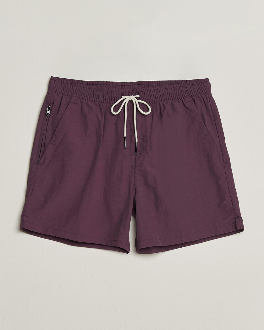 OAS Plain Swimshorts Plum – Rød