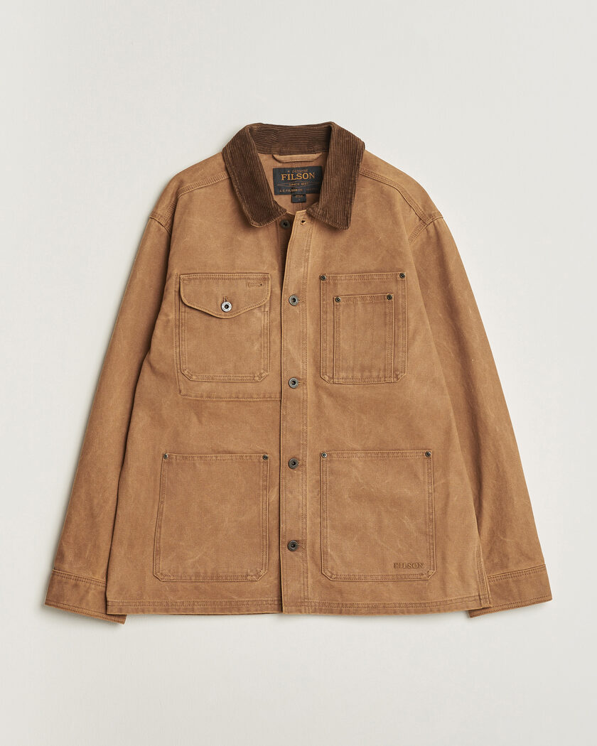 Filson Rustic Canvas Barn Coat Whiskey – Brun