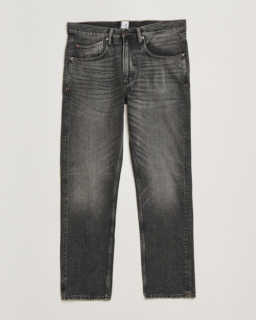 -1 Nordic Denim Regular Fit Jeans Thunderstorm Black Clean – Svart
