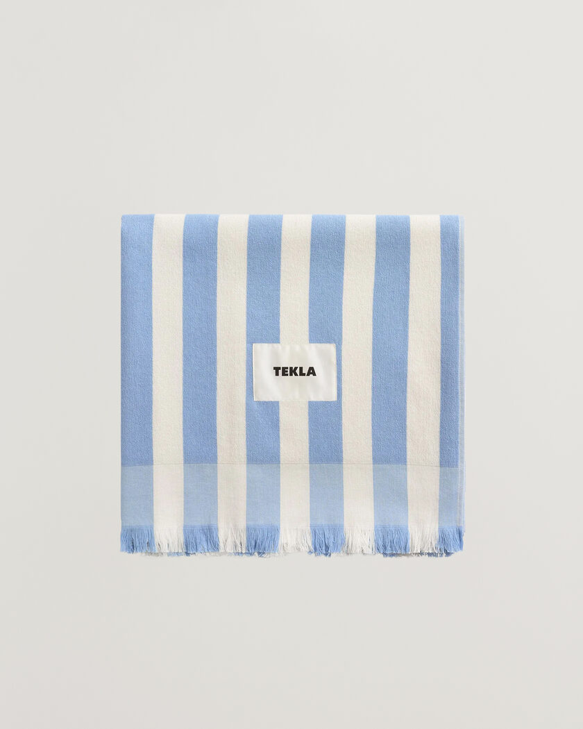 Tekla Organic Terry Beach Towel Moro Stripes – Flerfarget
