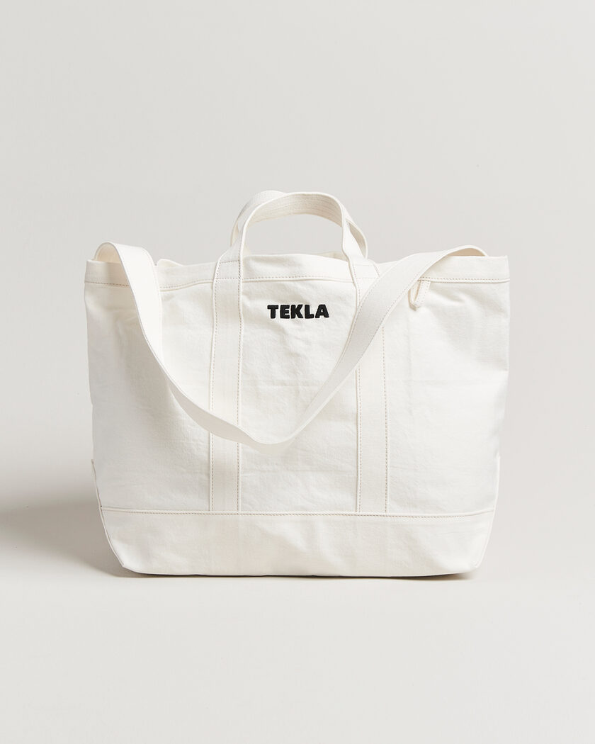 Tekla Beach Bag Ivory – Hvit
