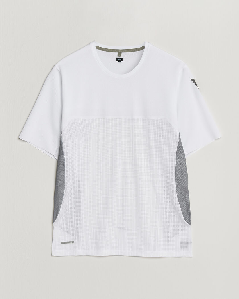 SOAR Running Hot Weather Tee White/Silver – Flerfarget