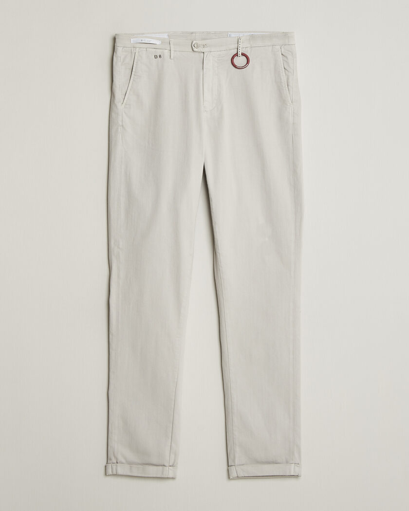 Tramarossa Luis Superstrech Cotton Chino Ice – Hvit