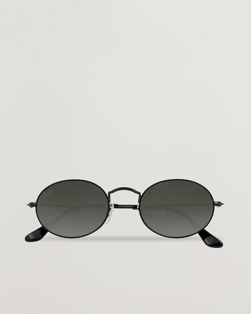 Ray-Ban Oval Sunglasses Black – Svart