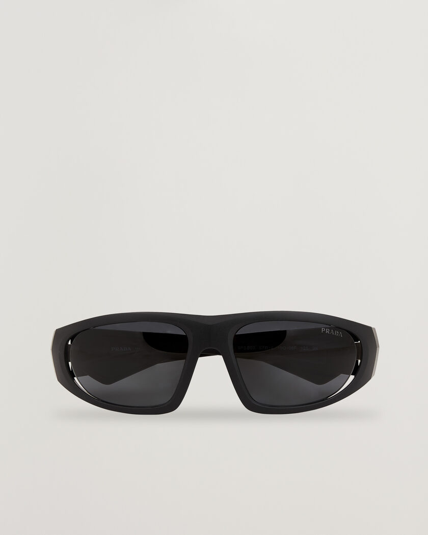 Prada Linea Rossa 0PS B03S Sunglasses Matte Black – Svart