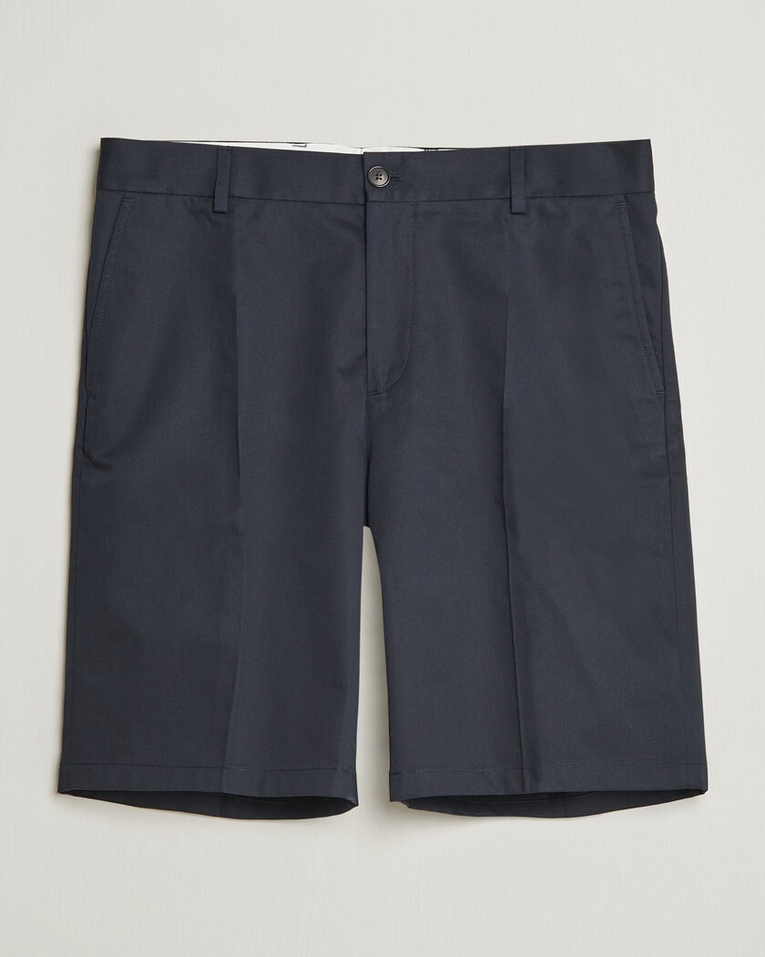 Filippa K Tailored Cotton Chino Shorts Navy – Blå
