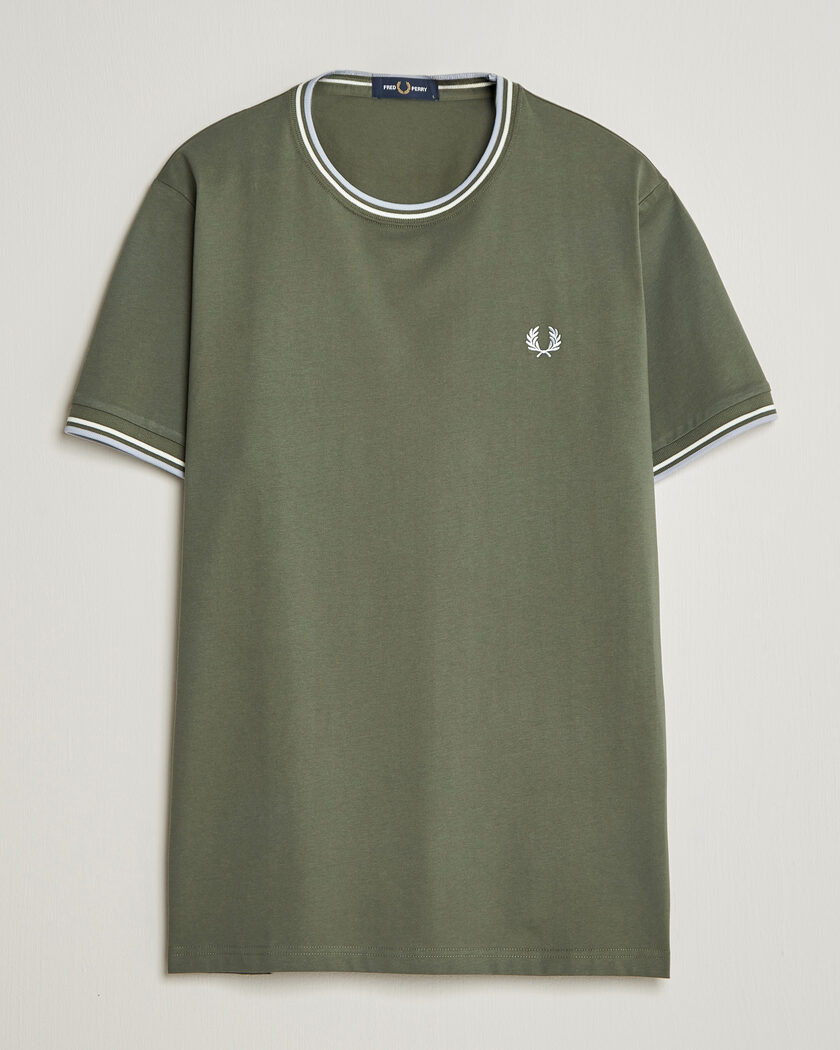 Fred Perry Twin Tipped T-Shirt Laurel Wreath Green – Grønn