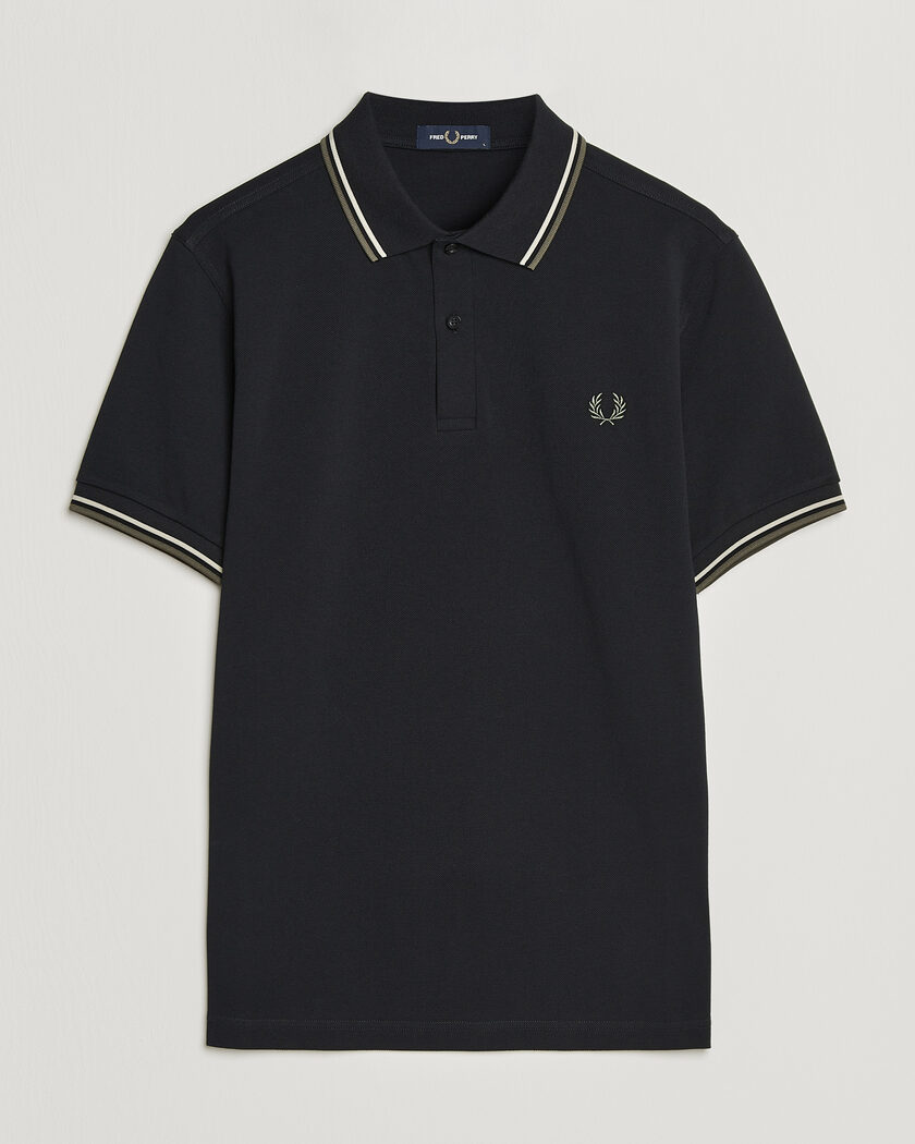 Fred Perry Twin Tipped Polo Shirt Black – Svart