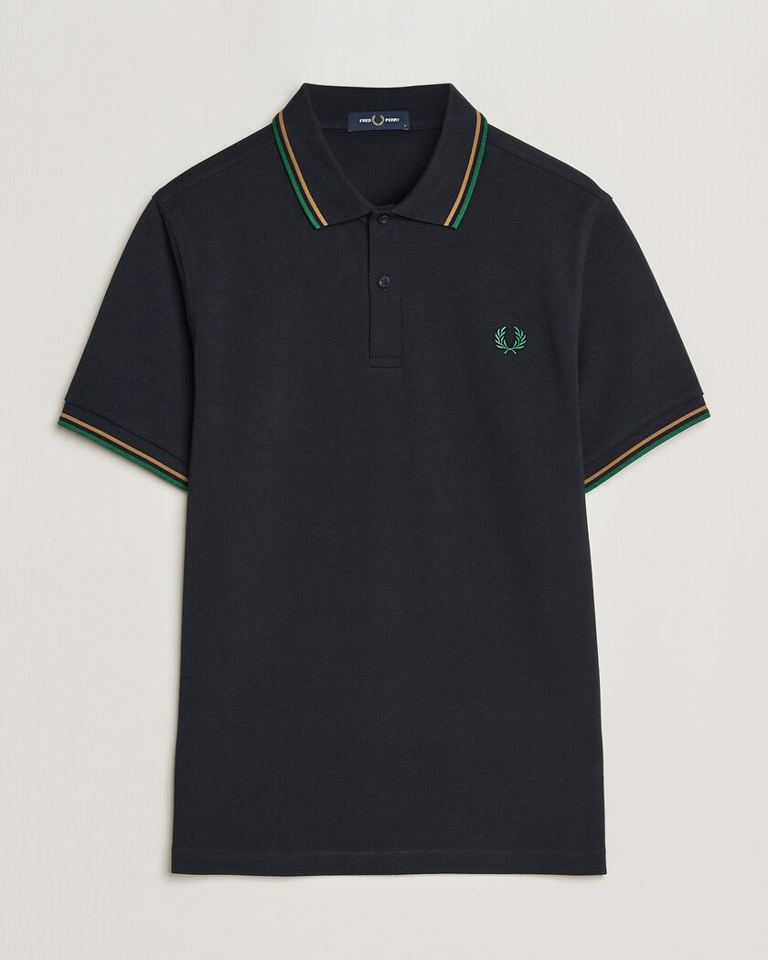  Fred Perry Twin Tipped Polo Shirt Navy – Blå