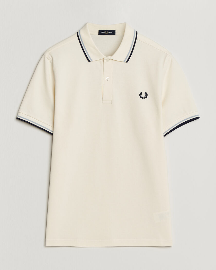 Fred Perry Twin Tipped Polo Shirt Ecru – Hvit