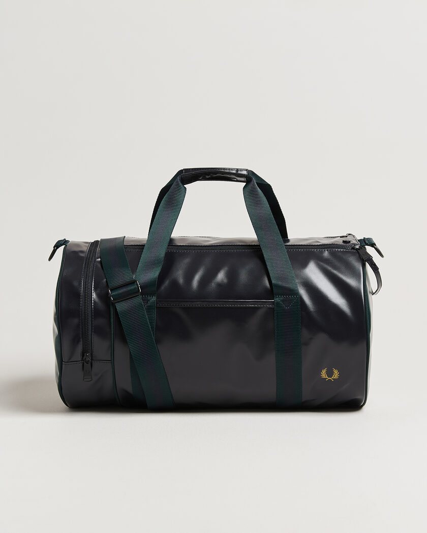 Fred Perry Classic Barrel Bag Navy/Grassroots Green – Grønn