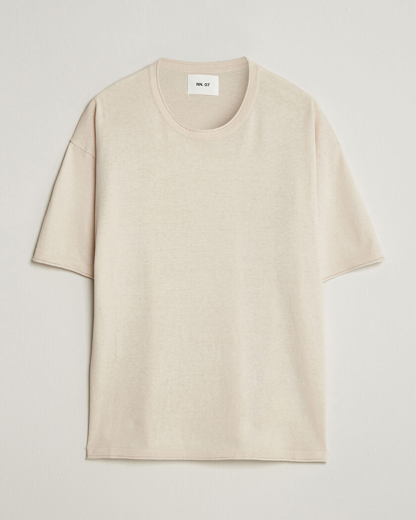 NN07 Ryan Cotton/Linen T-Shirt Oat – Beige