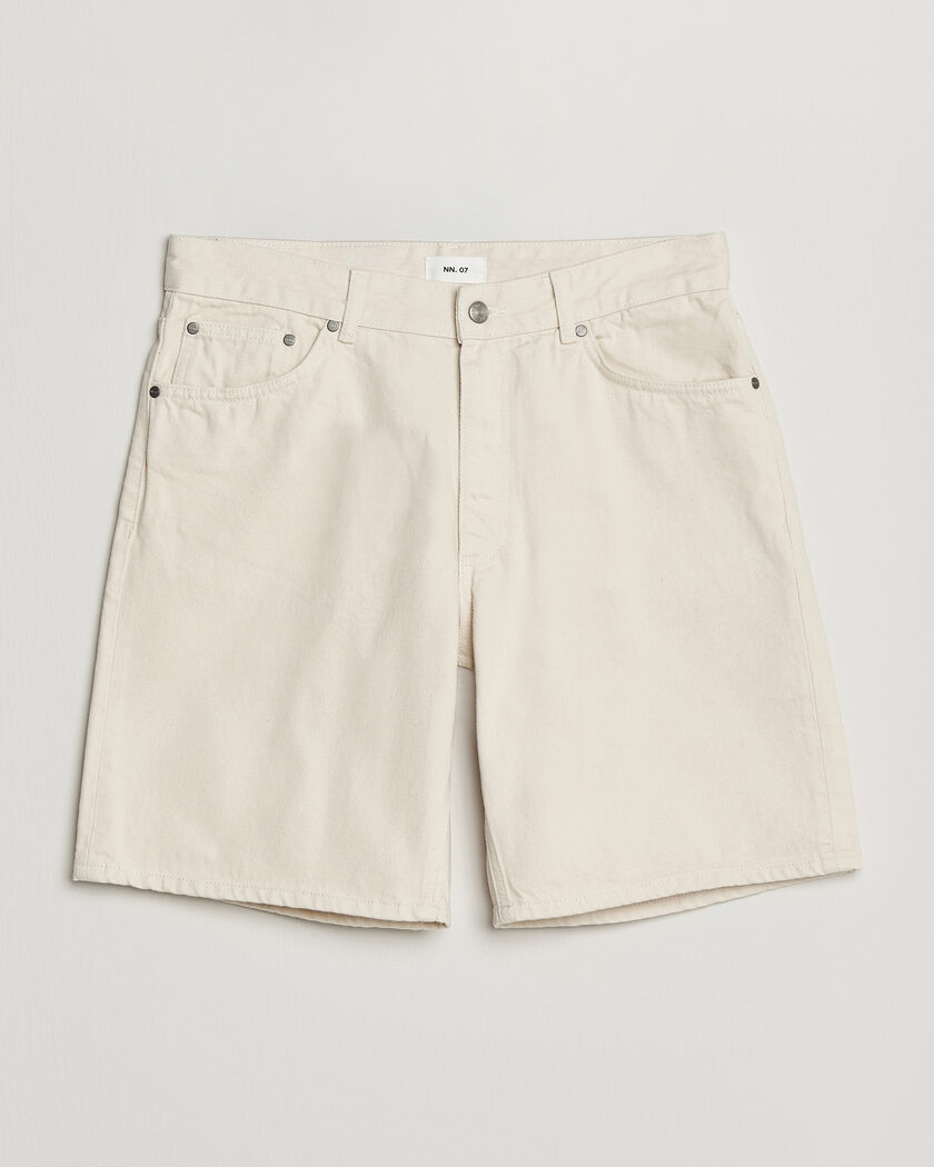 NN07 Otis Denim Shorts Ecru – Hvit