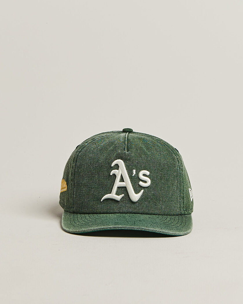 New Era 9Twenty Washed Cotton Cap Oakland Athletics – Grønn