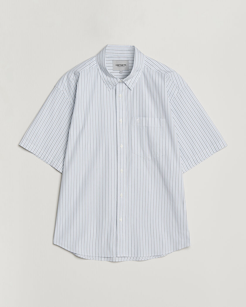 Carhartt WIP Short Sleeve Keene Cotton/Poplin Shirt White – Flerfarget