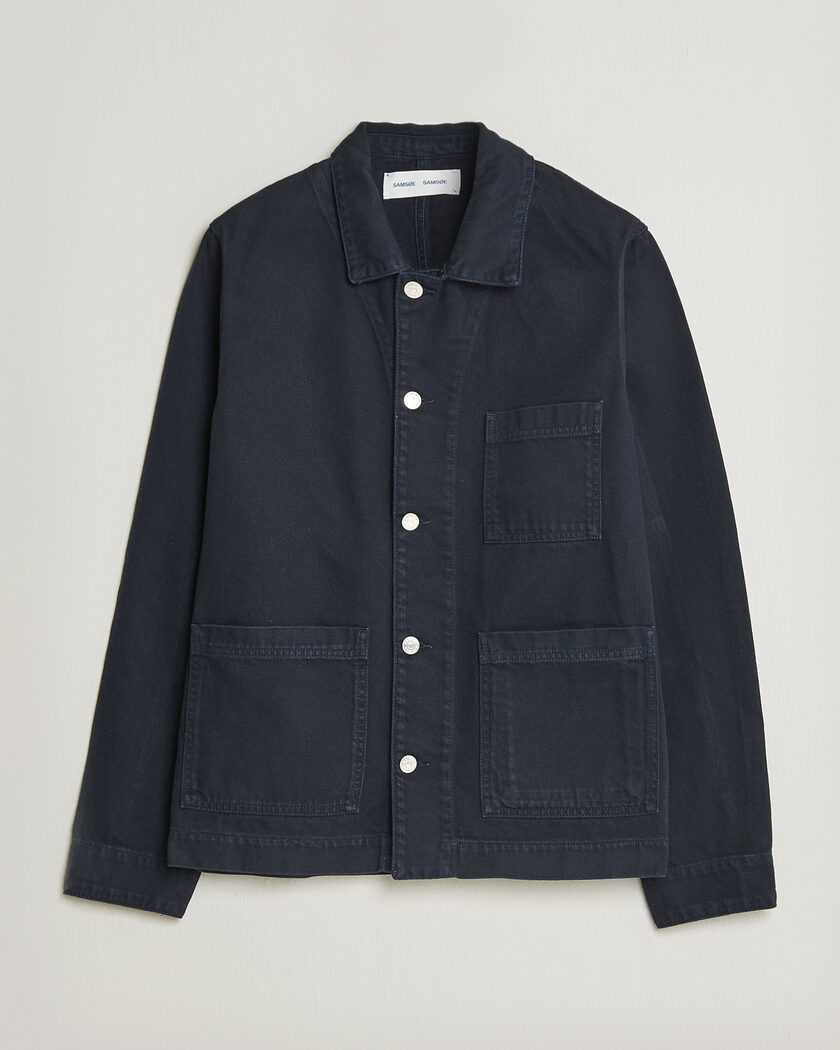 Samsøe Samsøe New Worker Overshirt Salute Navy – Blå