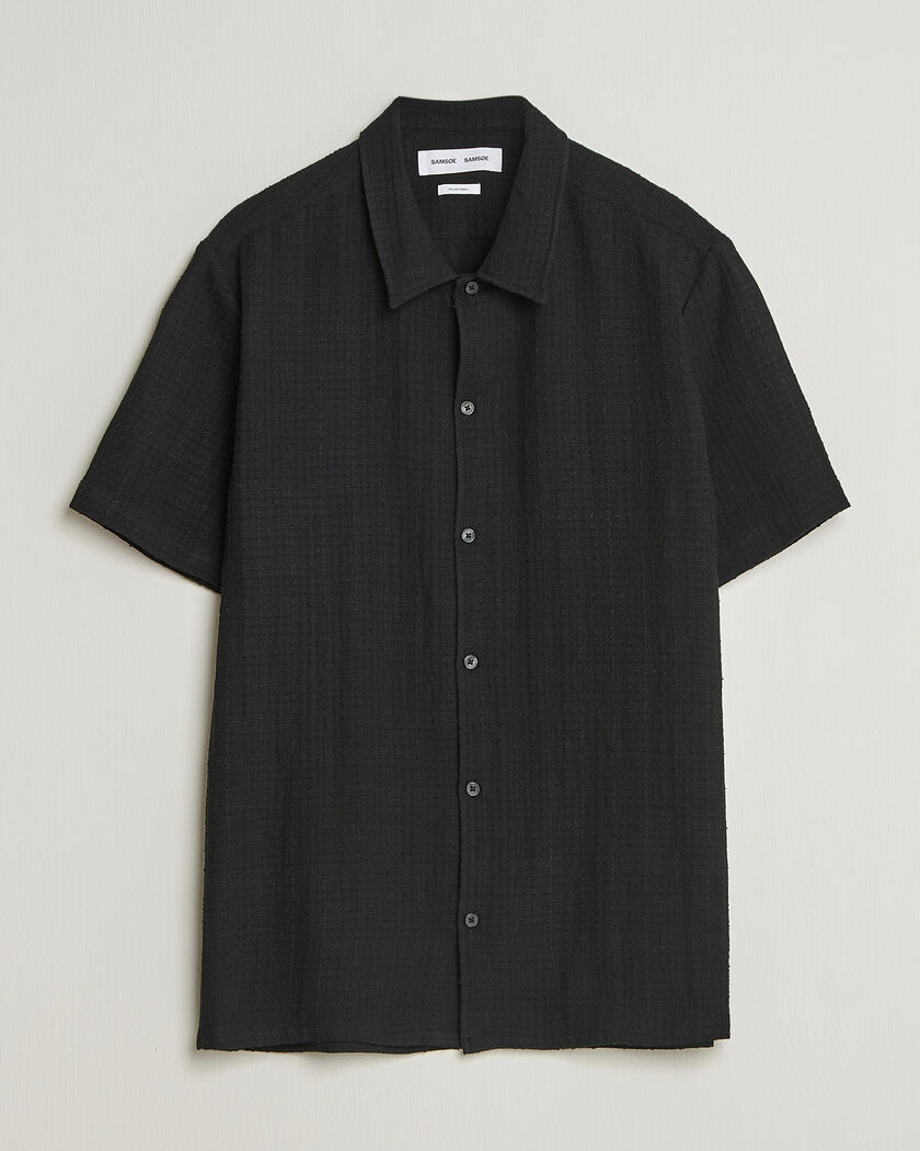 Samsøe Samsøe Avan Structured Short Sleeve Shirt Black – Svart