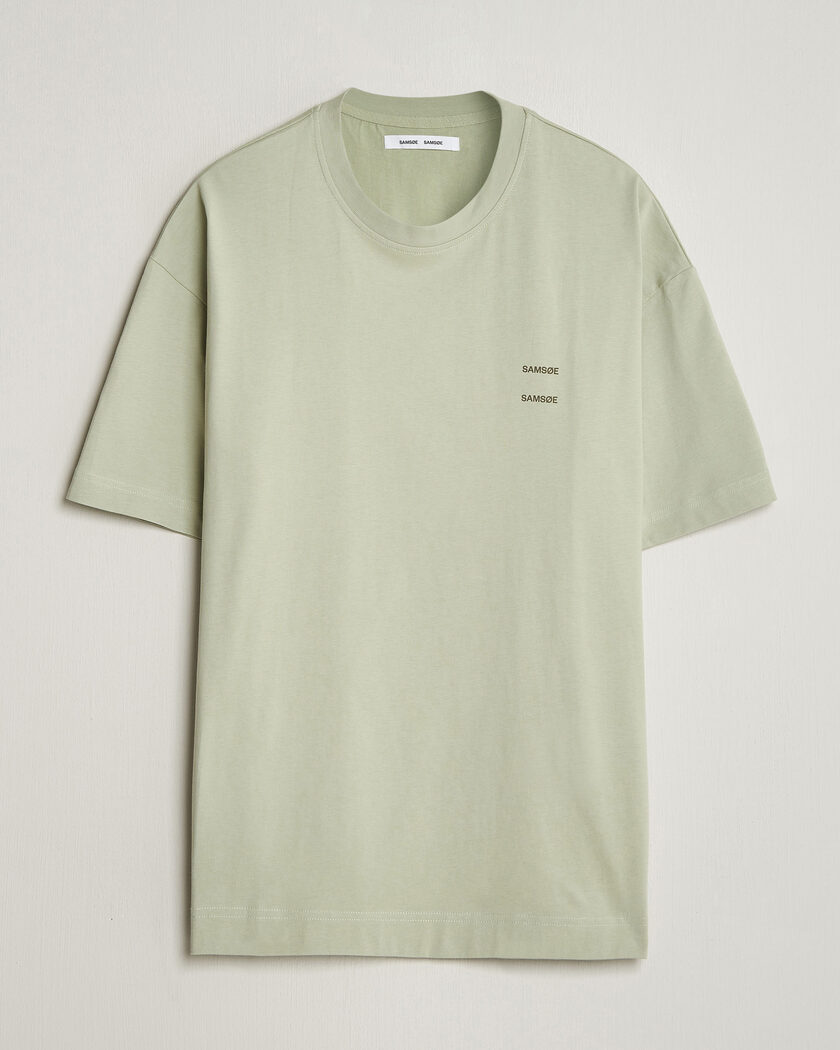 Samsøe Samsøe Joel Organic Cotton T-Shirt Desert Sage – Grønn