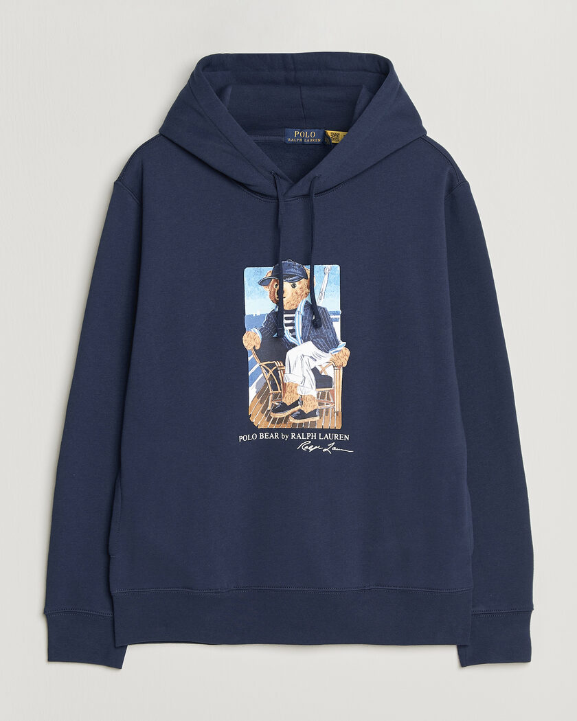 Polo Ralph Lauren Newport Bear Hoodie Navy – Blå