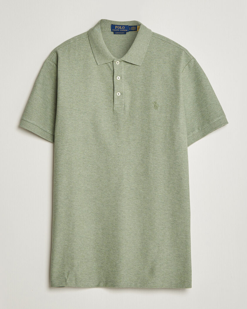 Polo Ralph Lauren Honeycomb Texture Polo Greenery Heather – Grønn