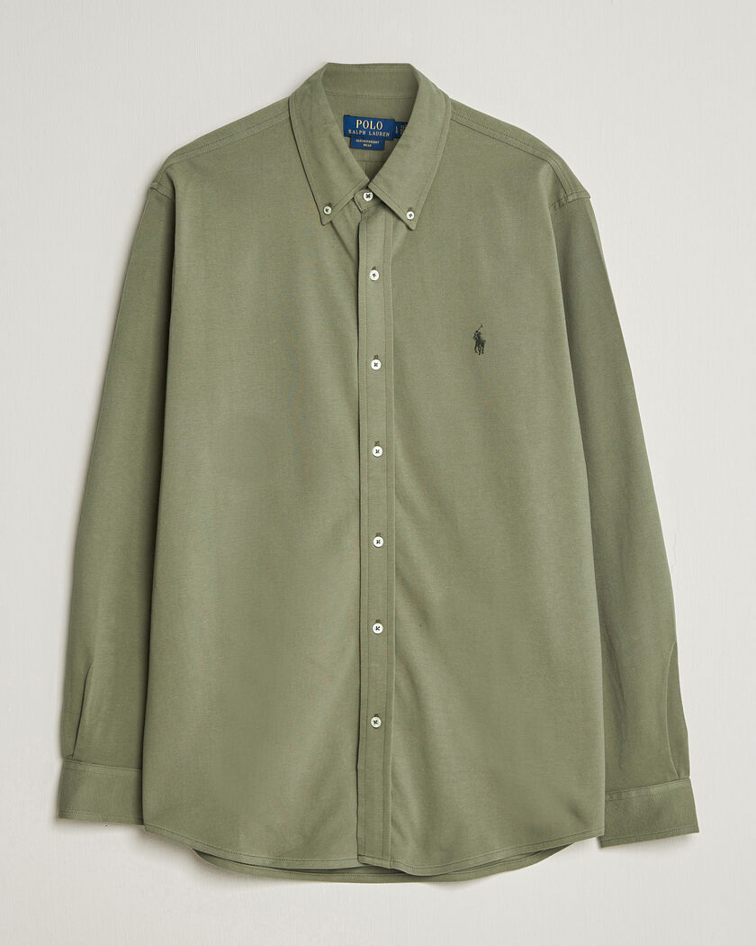 Polo Ralph Lauren Featherweight Mesh Shirt Cruise Olive – Grønn