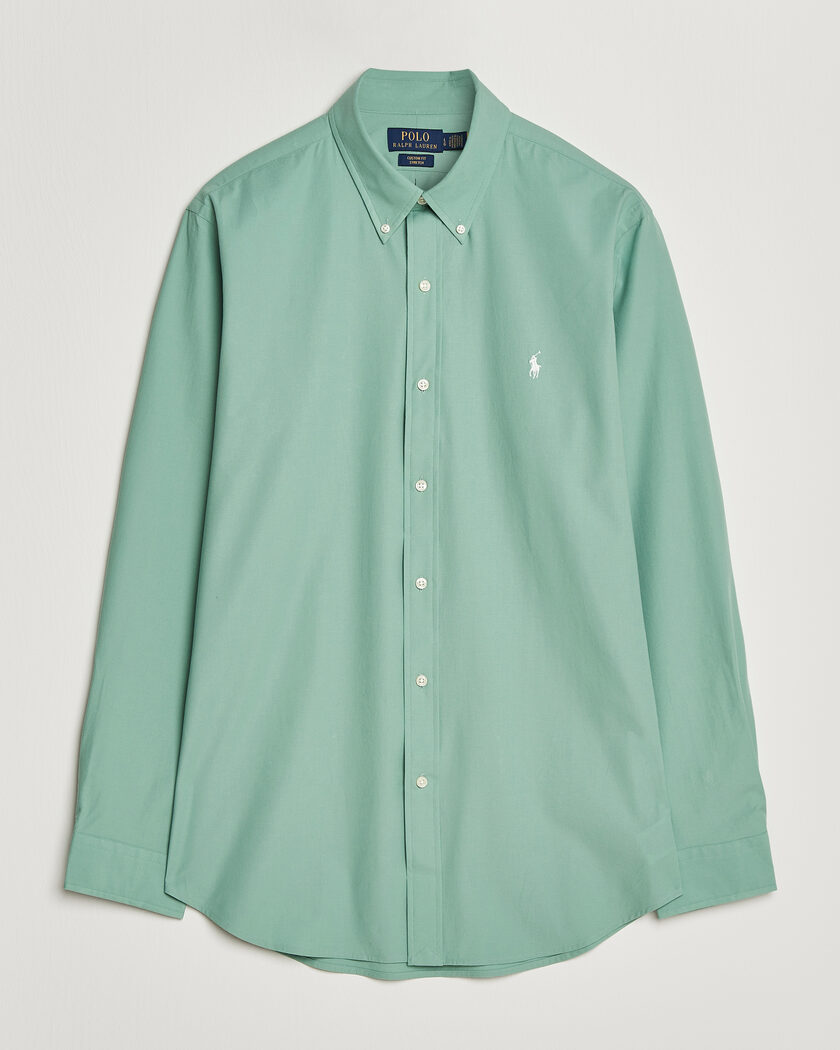 Polo Ralph Lauren Custom Fit Poplin Shirt Faded Mint – Grønn
