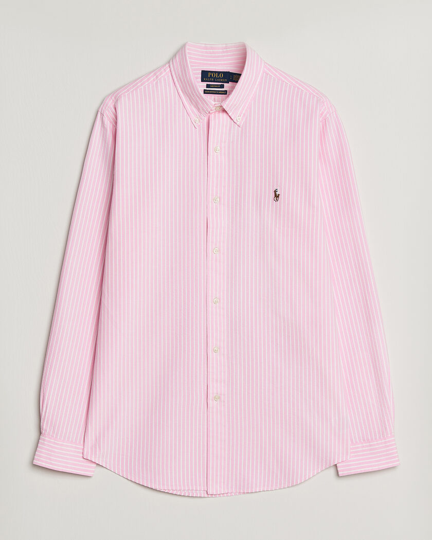 Polo Ralph Lauren Custom Fit Seersucker/Oxford Stripe Shirt New Rose – Rosa