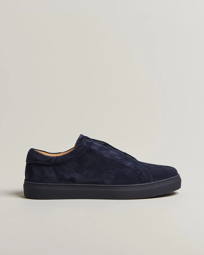 Myrqvist Alnö Monochrome II Sneakers Midnight Blue Suede – Blå