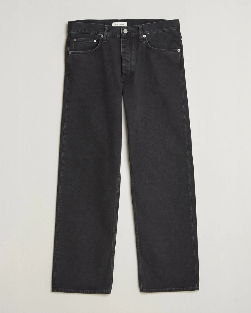 Sunflower Loose Jeans Washed Black – Svart