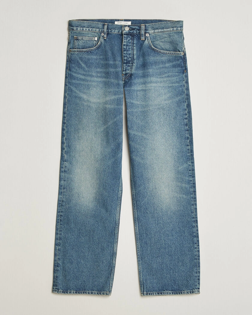 Sunflower Loose Jeans Blue Vintage – Blå