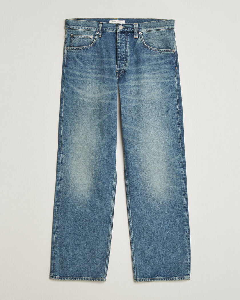 Sunflower Loose Jeans Blue Vintage – Blå