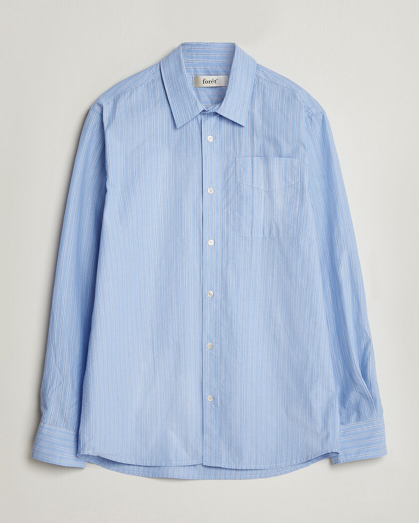 Forét Maple Regular Fit Poplin Shirt Light Blue – Blå