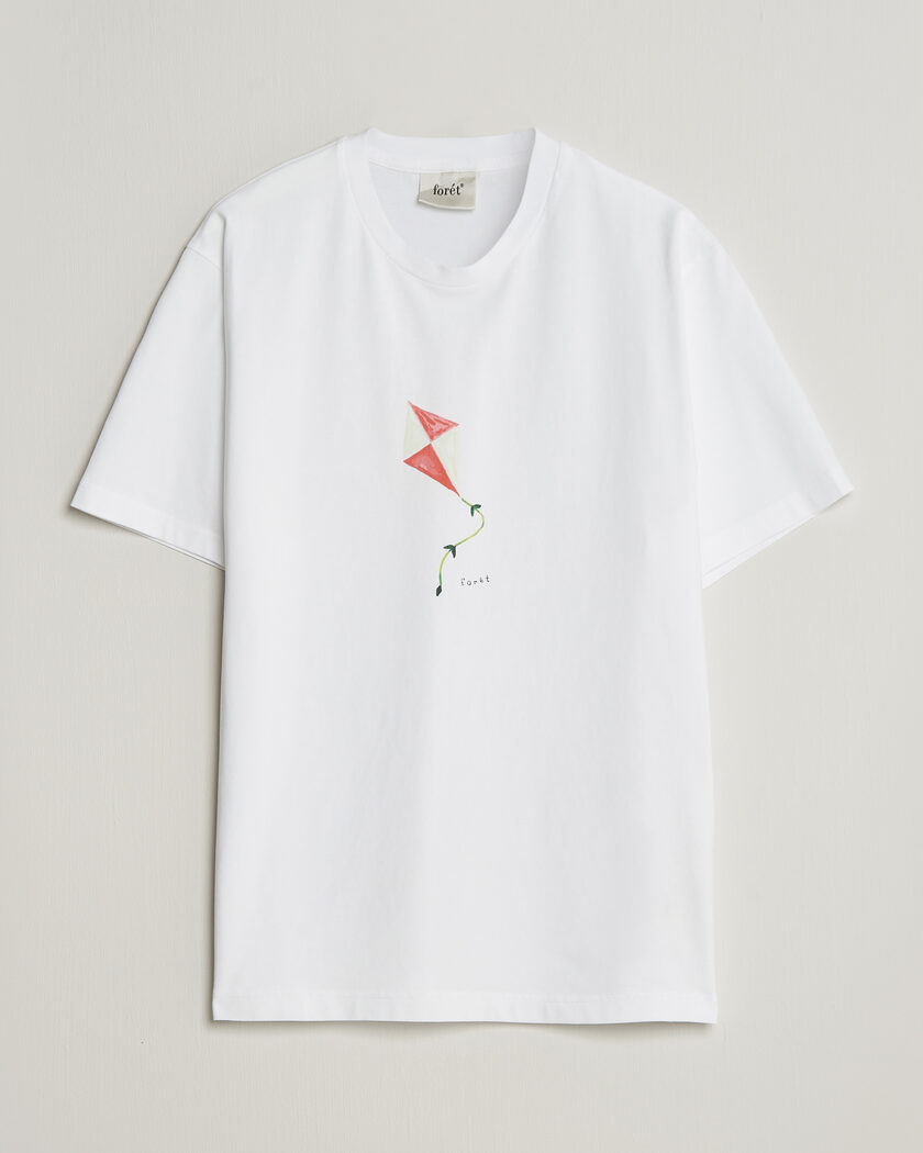 Forét Fly T-Shirt White – Hvit