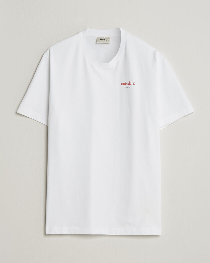 Forét To Do Back Print T-Shirt White – Hvit