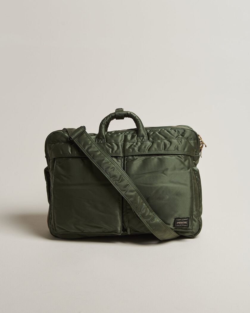Porter-Yoshida & Co. Tanker 3Way Document Bag Sage Green – Grønn