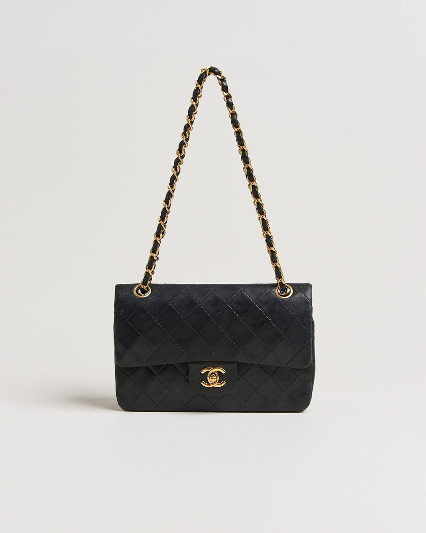Chanel Pre-Owned Classic Small Double Flap Bag Black – Svart