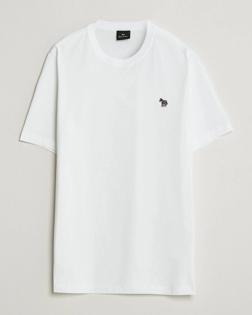 PS Paul Smith Organic Cotton Zebra T-Shirt White – Flerfarget