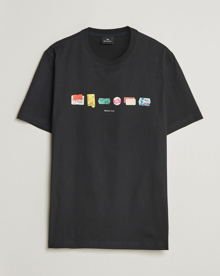 PS Paul Smith In A Row Crew Neck T-Shirt Black – Svart
