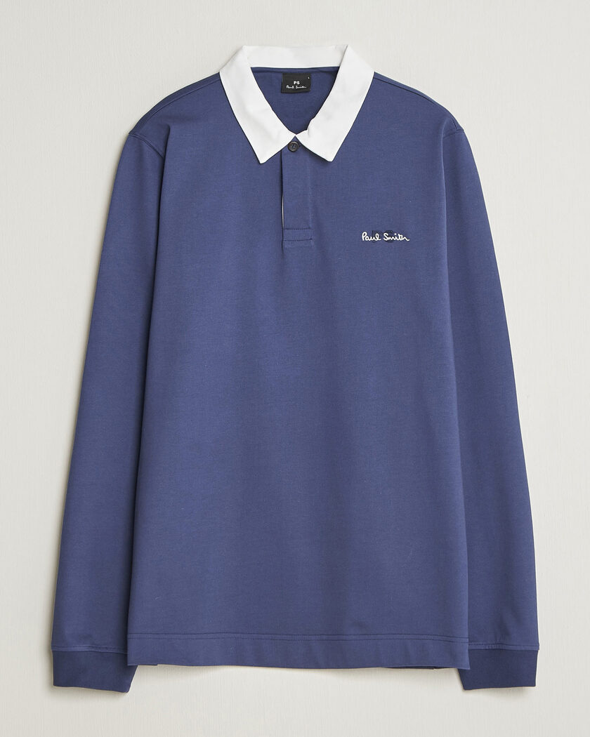 PS Paul Smith Organic Cotton Rugger Blue – Blå
