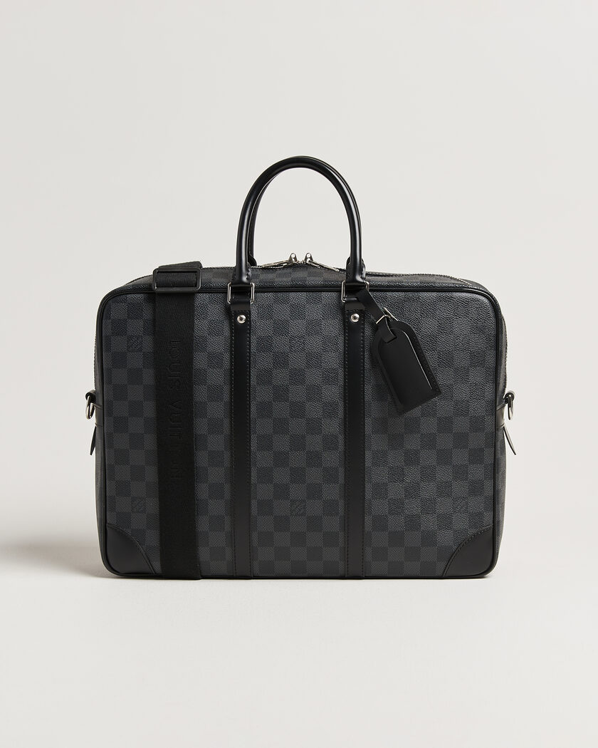 Louis Vuitton Pre-Owned Porte Documents Voyage Damier Graphite – Svart