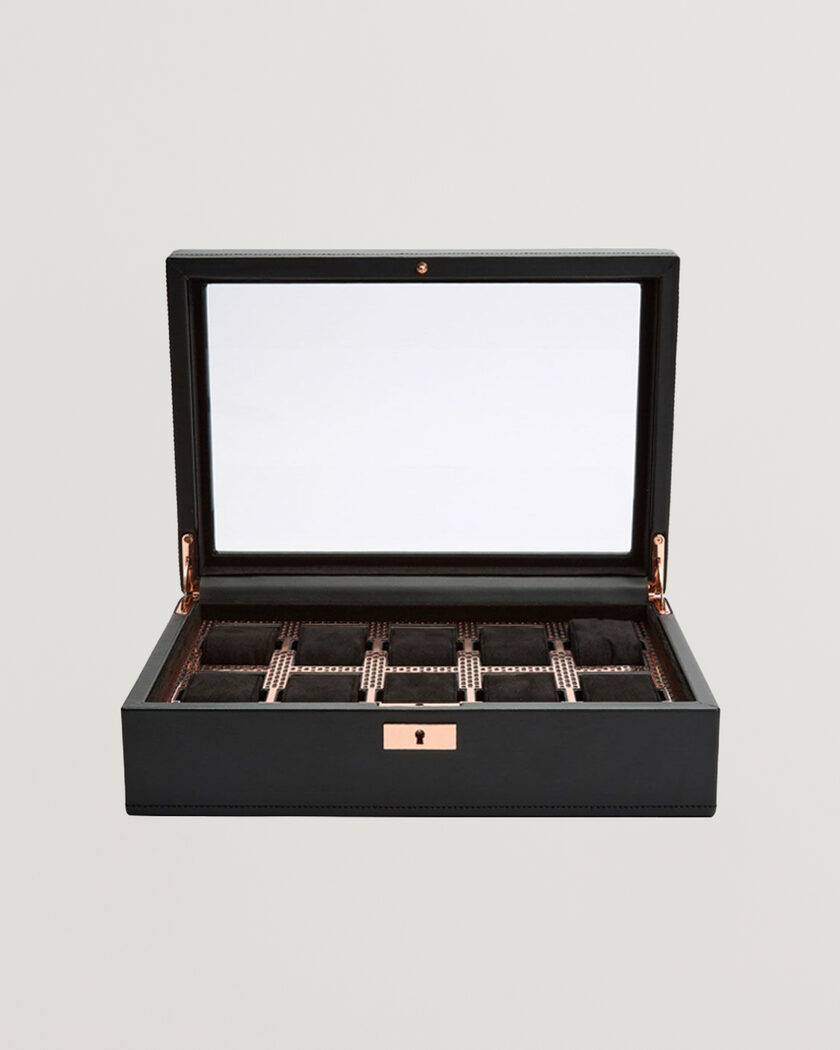 WOLF Axis 10-Piece Watch Box Copper – Svart