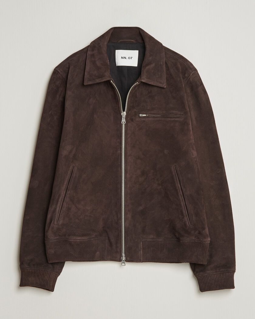 NN07 Owen Suede Jacket Dusky Port – Brun